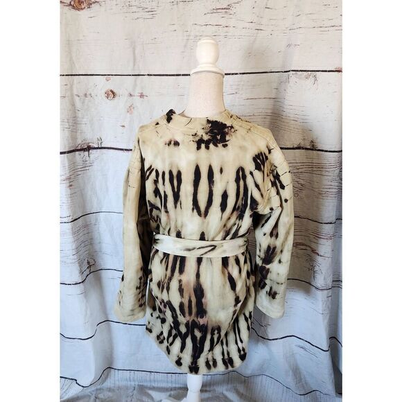 Raquel Allegra Button Front Belted Cardigan Jacket Size 1/Medium - Picture 2 of 6